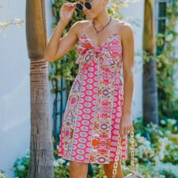 Boho Paisley Print Dress - spring / summer - Picture 7 of 7